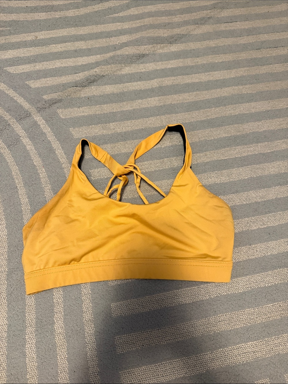 Women's Orange Strappy Sports Bra